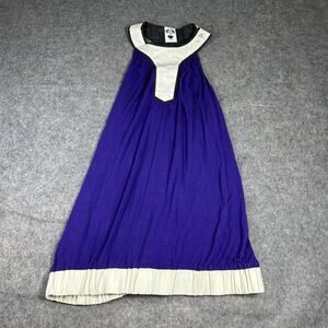 Nuvula Wear Your Imagination Top Womens Small Tunic Night Neck Bubble Y2K Purple